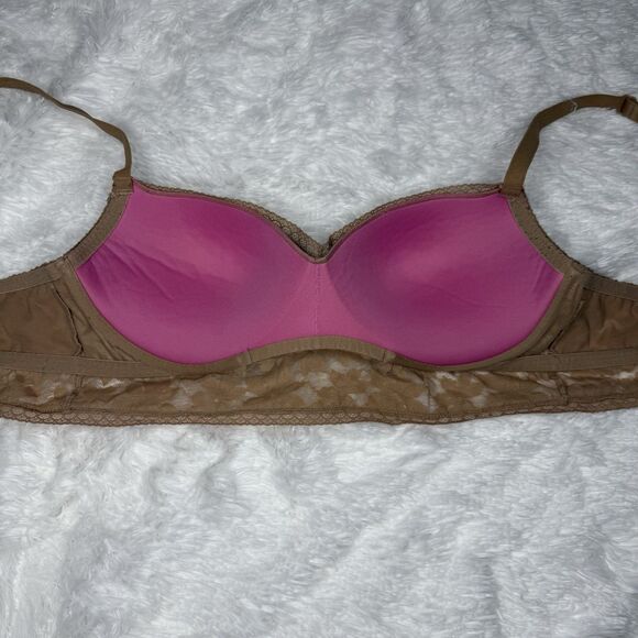 Victoria's Secret Lace Bralette Push Up Extra Large Floral Bra Womens XL - Picture 6 of 9